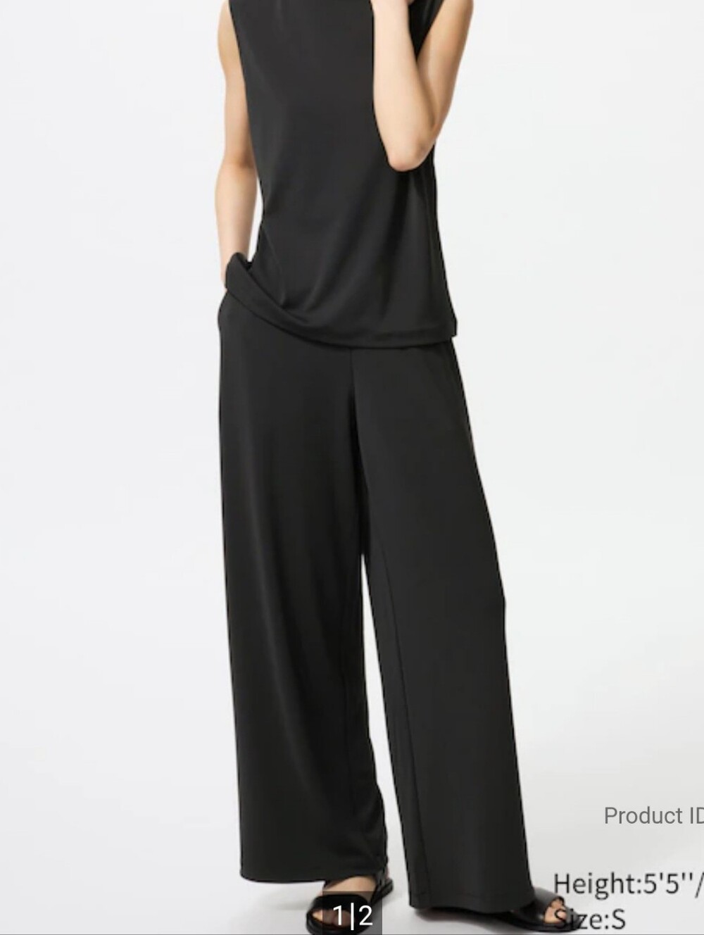 UNIQLO Crepe Jersey Straight Pants